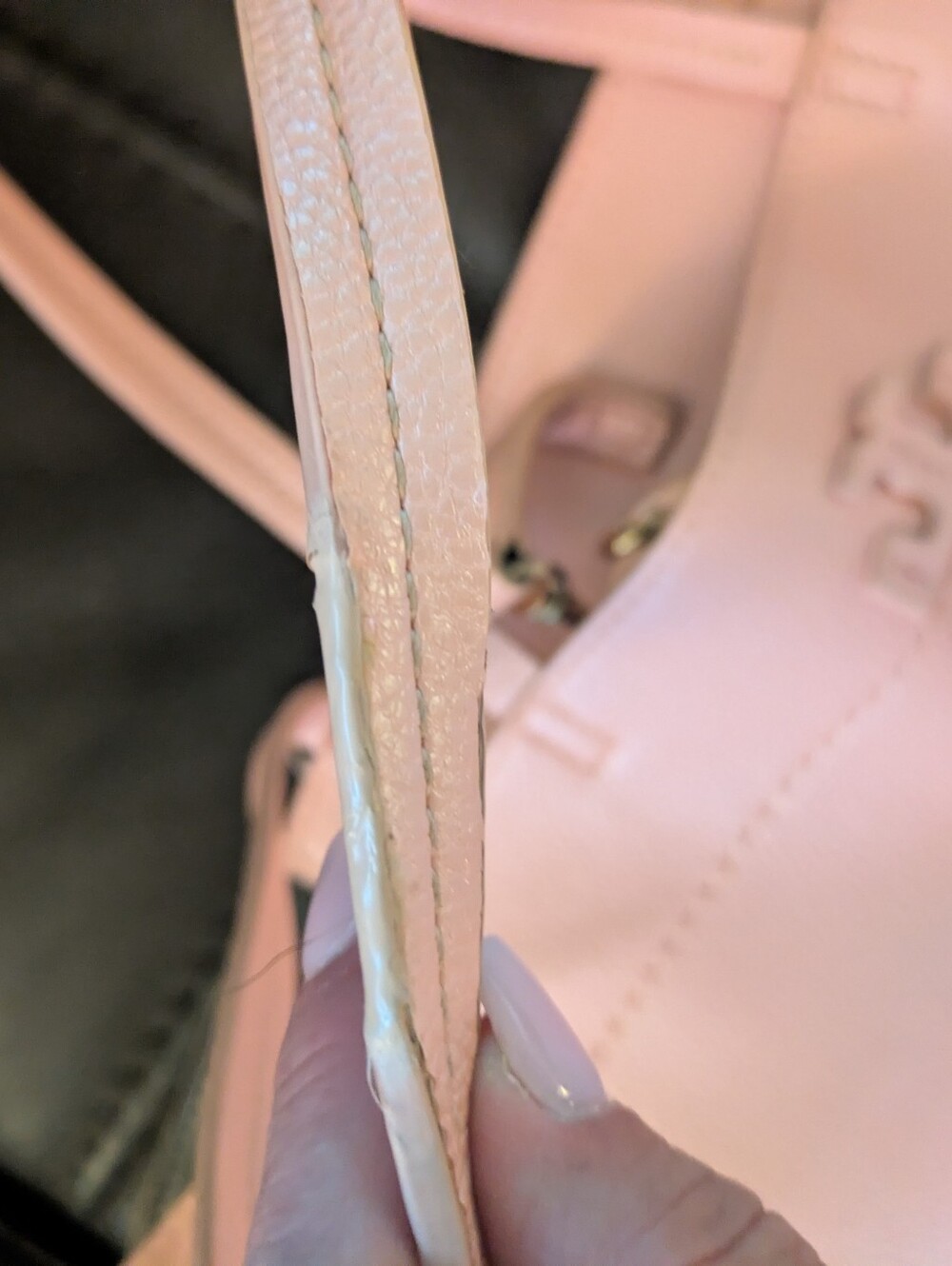 Tory Burch Pink Pebbled Leather Tote - Picture 3 of 9